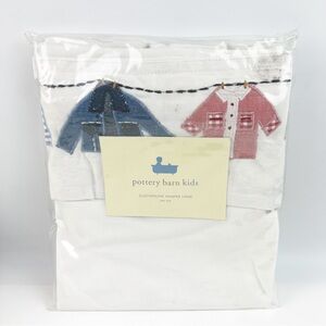 NEW Pottery Barn Kids “Clothesline” Hamper Liner Laundry Bag Cotton 1 Size *Read